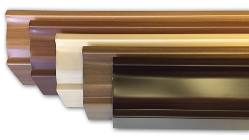 Wood Grain Gutter Finish